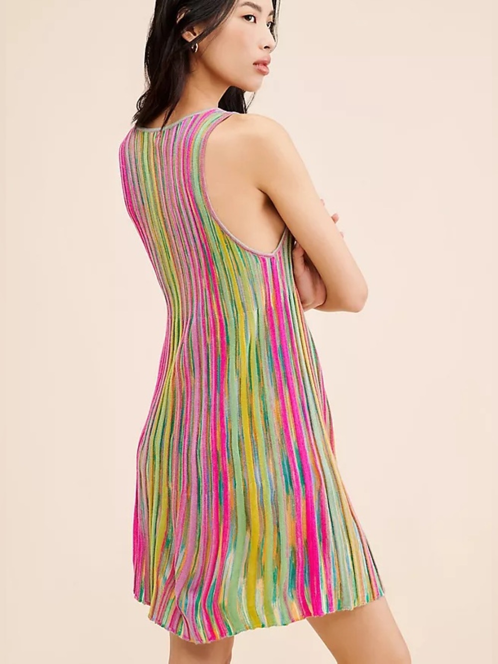 Anthropologie Cheap Shot Sweater Multicolored Mini Dress - Picture 2 of 7